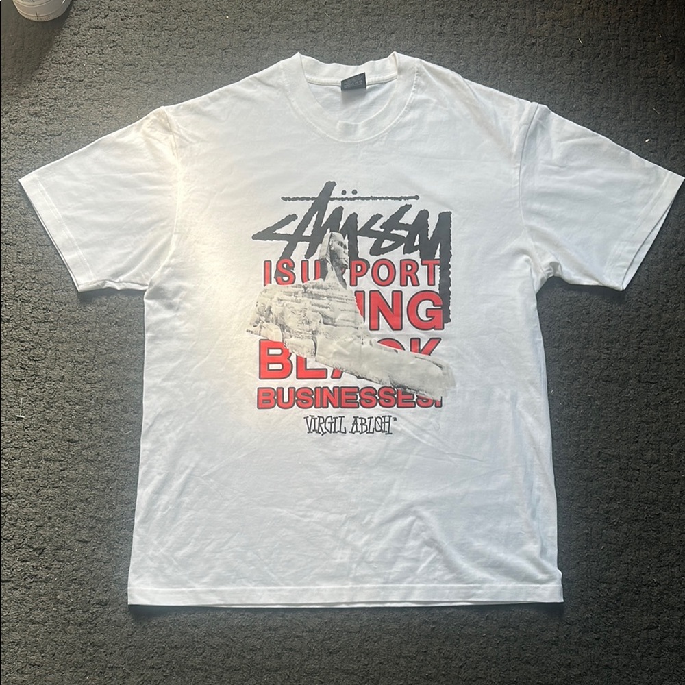 stussy x off White Graphic T-Shirt